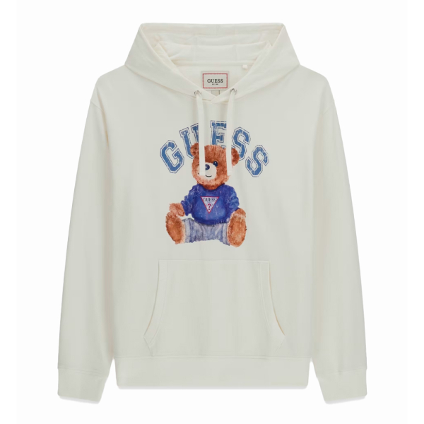 Guess Vestes en maille et pulls Blanc - Sweat-shirt ours en peluche - S - Ref 89 €